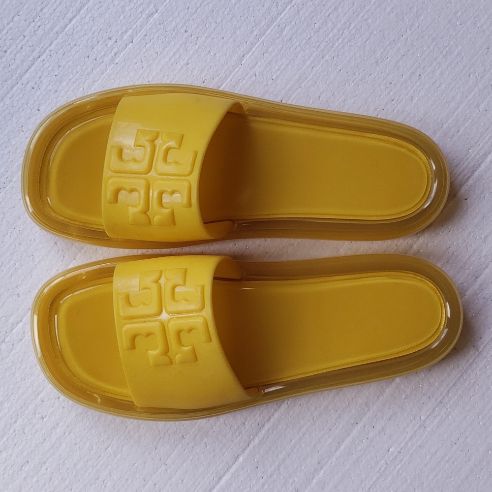 Tory Burch Yellow Jelly Slide
